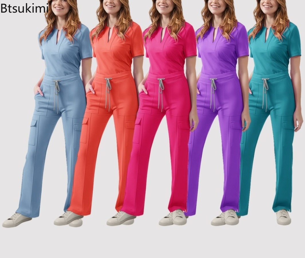Medical Lab Uniform - Divisa Medica per Donne, Set Infermiera