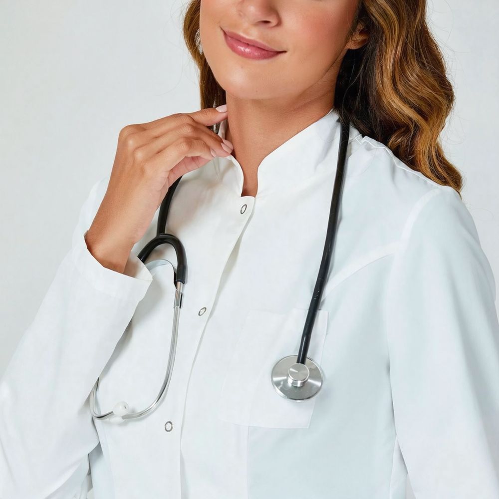 Medical Lab Internships - Camice da laboratorio bianco resistente, a