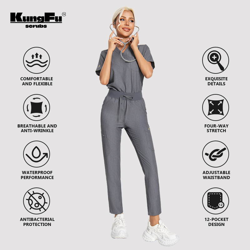 KUNGFU SCRUBS Donna Infermiera - Medical Lab Uniform recensione e prezzo