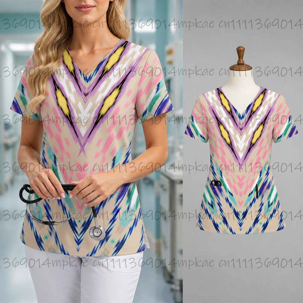 Nuova T-shirt da donna scollat - Medical Lab Uniform recensione e prezzo