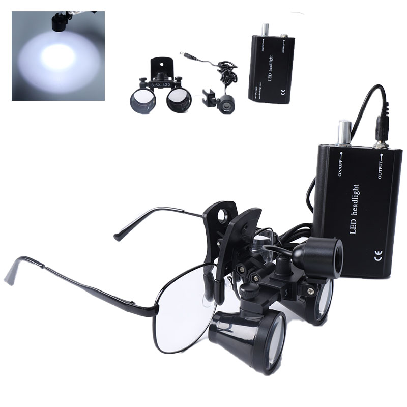 2.5X/3.5X occhialini dentali C - Led Medical Headlight recensione e prezzo